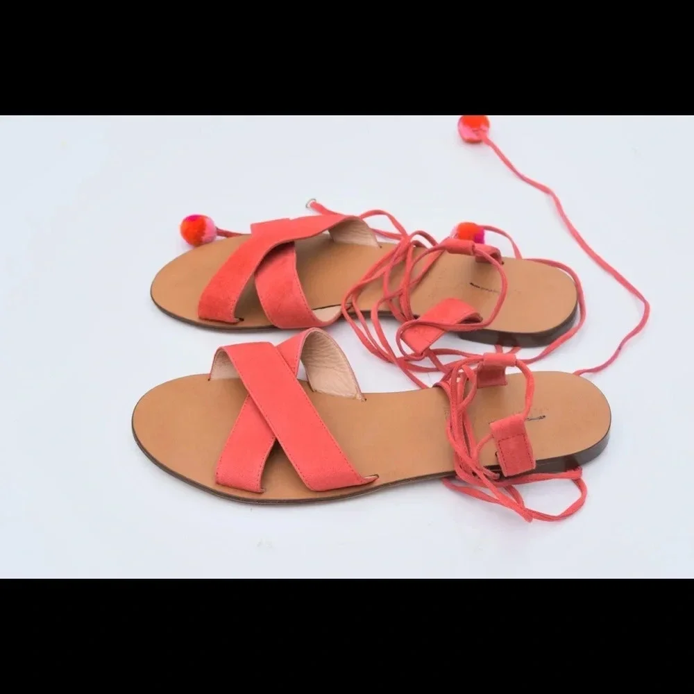 J. Crew Pom Pom sandals